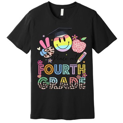 Peace Out 4th Fourth Grade Graduation Last Day Of School Premium T-Shirt