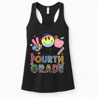 Peace Out 4th Fourth Grade Graduation Last Day Of School Womens Tank Top