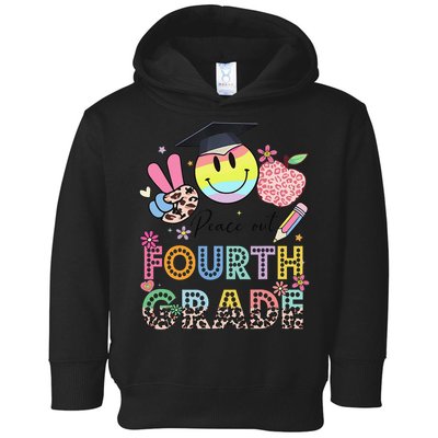 Peace Out 4th Fourth Grade Graduation Last Day Of School Toddler Hoodie