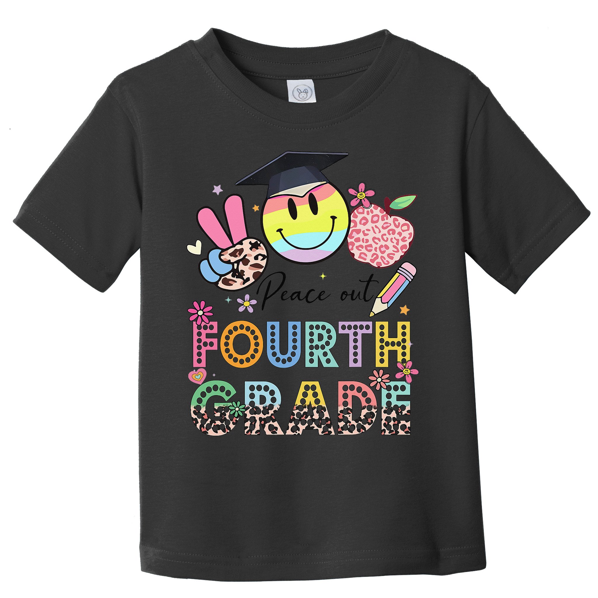 Peace Out 4th Fourth Grade Graduation Last Day Of School Toddler T-Shirt