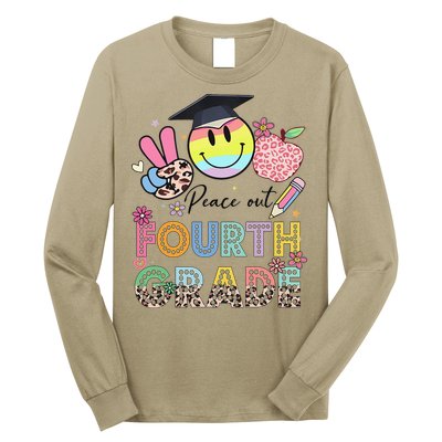 Peace Out 4th Fourth Grade Graduation Last Day Of School Long Sleeve Shirt