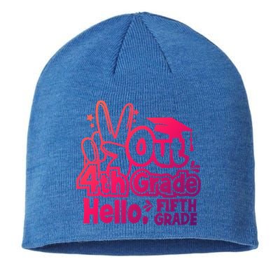 Peace Out 4Th Grade Hello 5Th Grade Teacher Graduation Cap Great Gift Sustainable Beanie