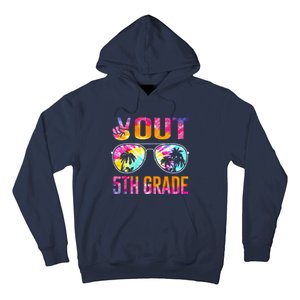 Peace Out 5th Grade Tie Dye Graduation Last Day Of School Hoodie