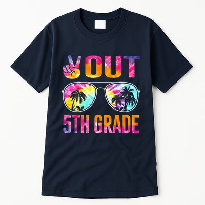 Peace Out 5th Grade Tie Dye Graduation Last Day Of School Tall T-Shirt