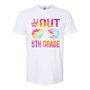 Peace Out 5th Grade Tie Dye Graduation Last Day Of School Softstyle CVC T-Shirt