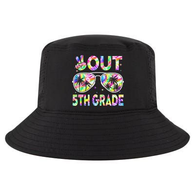 Peace Out 5th Grade Tie Dye Graduation Last Day Of School Cool Comfort Performance Bucket Hat