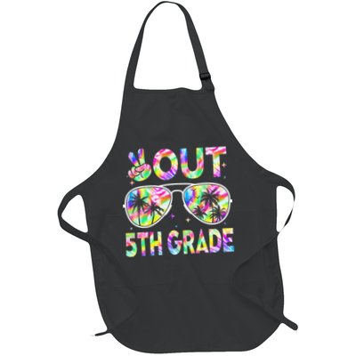 Peace Out 5th Grade Tie Dye Graduation Last Day Of School Apron