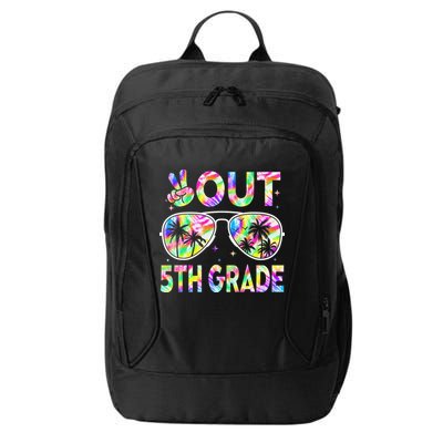 Peace Out 5th Grade Tie Dye Graduation Last Day Of School City Backpack