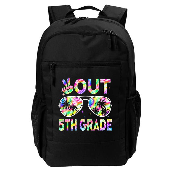 Peace Out 5th Grade Tie Dye Graduation Last Day Of School Backpack