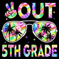 Peace Out 5th Grade Tie Dye Graduation Last Day Of School Backpack