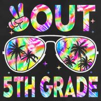 Peace Out 5th Grade Tie Dye Graduation Last Day Of School Beanie