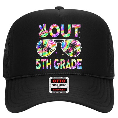 Peace Out 5th Grade Tie Dye Graduation Last Day Of School Hat