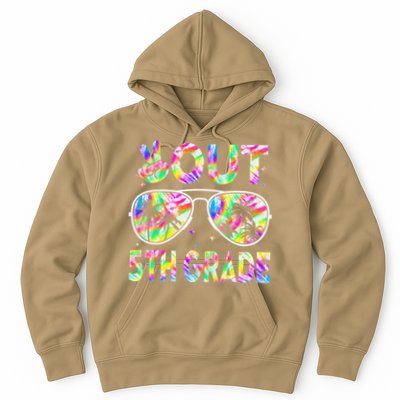 Peace Out 5th Grade Tie Dye Graduation Last Day Of School Hoodie