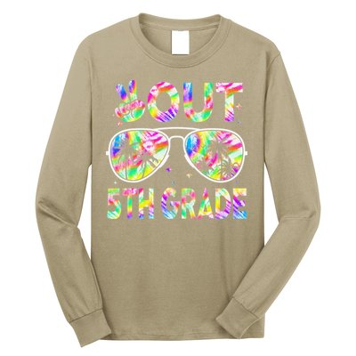 Peace Out 5th Grade Tie Dye Graduation Last Day Of School Long Sleeve Shirt