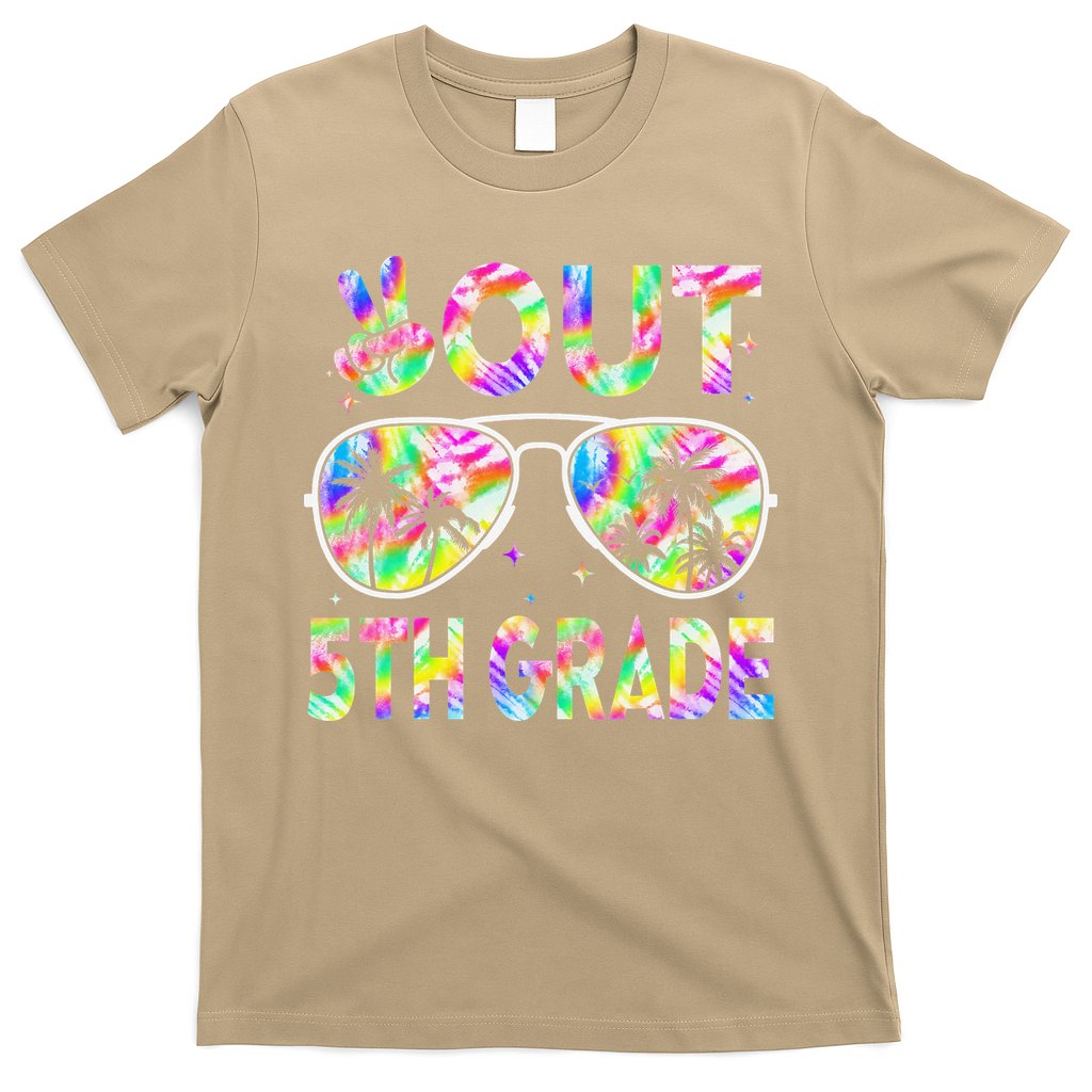 Peace Out 5th Grade Tie Dye Graduation Last Day Of School T-Shirt