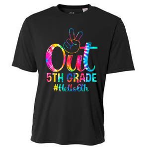 Peace Out 5th Grade Hello 6th Grade Back To School Tie Dye Cooling Performance Crew T-Shirt