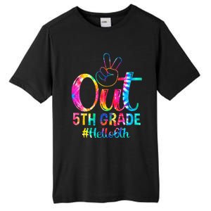 Peace Out 5th Grade Hello 6th Grade Back To School Tie Dye Tall Fusion ChromaSoft Performance T-Shirt