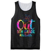 Peace Out 5th Grade Hello 6th Grade Back To School Tie Dye Mesh Reversible Basketball Jersey Tank