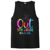 Peace Out 5th Grade Hello 6th Grade Back To School Tie Dye PosiCharge Competitor Tank