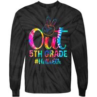 Peace Out 5th Grade Hello 6th Grade Back To School Tie Dye Tie-Dye Long Sleeve Shirt