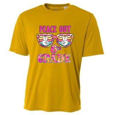 Peace Out 6th Sixth Grade Graduation Last Day Of School Gift Cooling Performance Crew T-Shirt