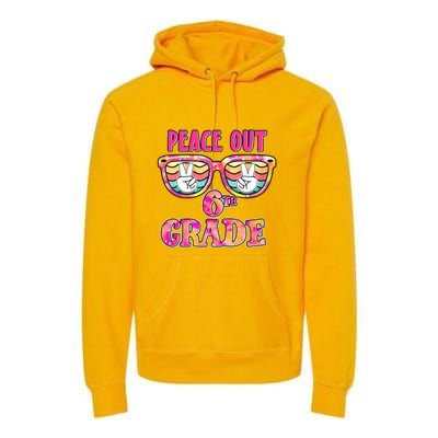 Peace Out 6th Sixth Grade Graduation Last Day Of School Gift Premium Hoodie