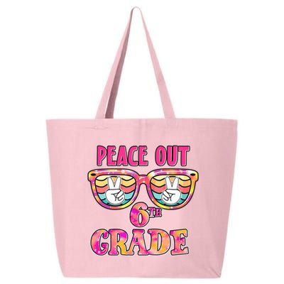 Peace Out 6th Sixth Grade Graduation Last Day Of School Gift 25L Jumbo Tote