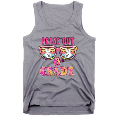 Peace Out 6th Sixth Grade Graduation Last Day Of School Gift Tank Top