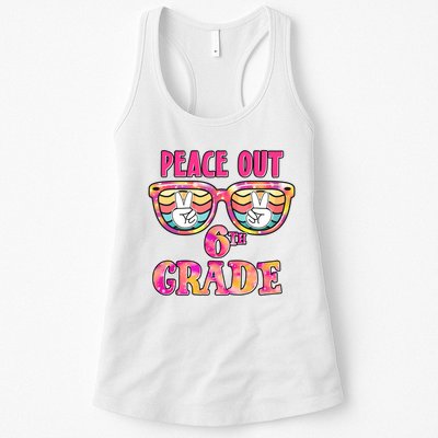 Peace Out 6th Sixth Grade Graduation Last Day Of School Gift Womens Tank Top