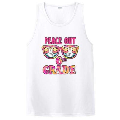 Peace Out 6th Sixth Grade Graduation Last Day Of School Gift PosiCharge Competitor Tank