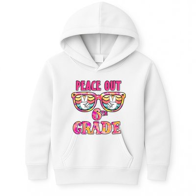 Peace Out 6th Sixth Grade Graduation Last Day Of School Gift Kids Hoodie