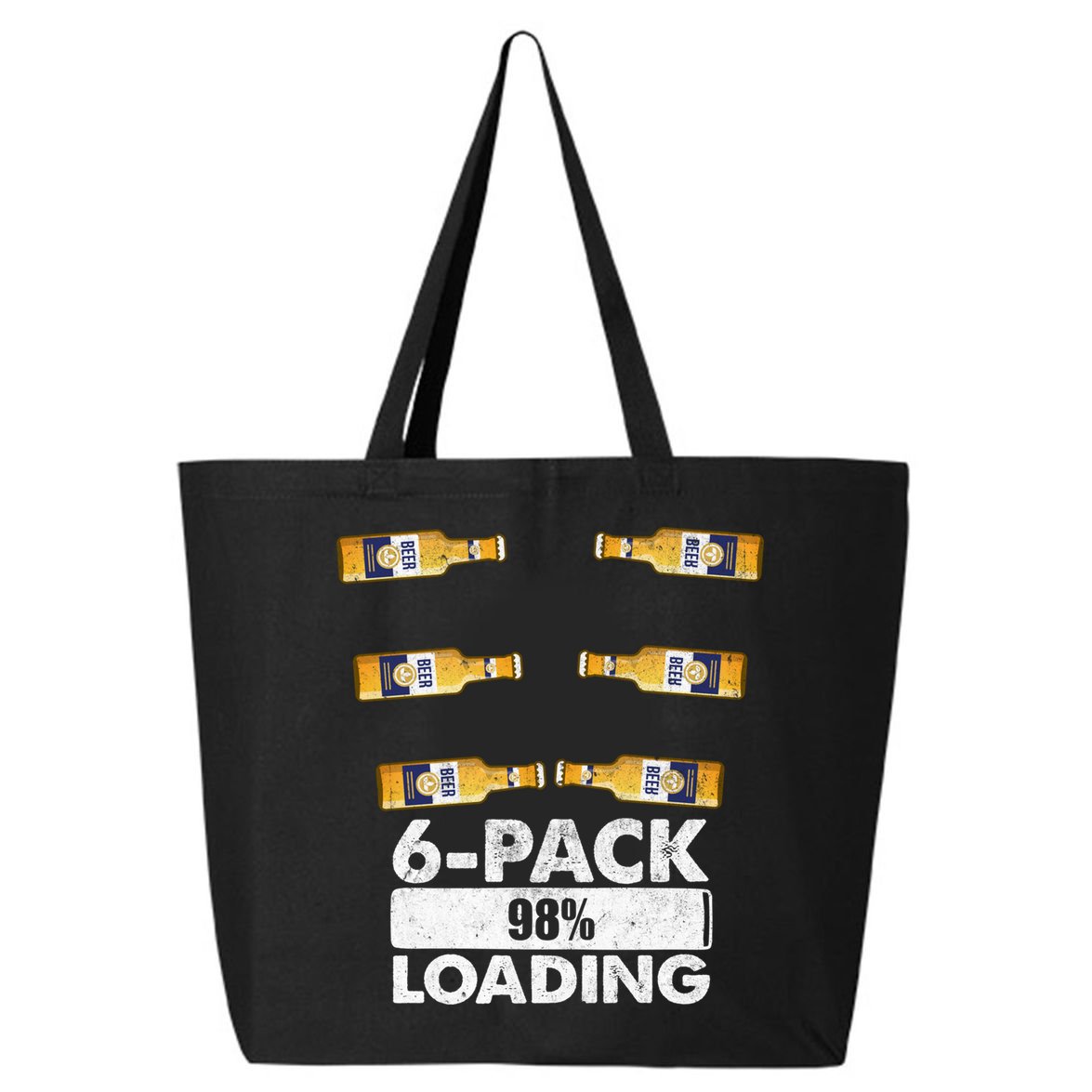 Pack Of 6 Loading Beer Mugs Gift 25L Jumbo Tote