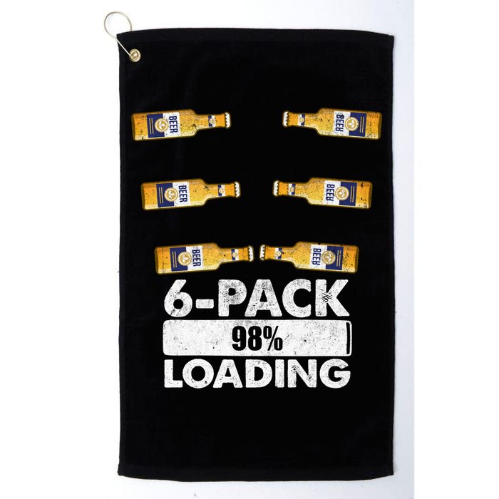 Pack Of 6 Loading Beer Mugs Gift Golf Towel
