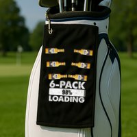 Pack Of 6 Loading Beer Mugs Gift Golf Towel