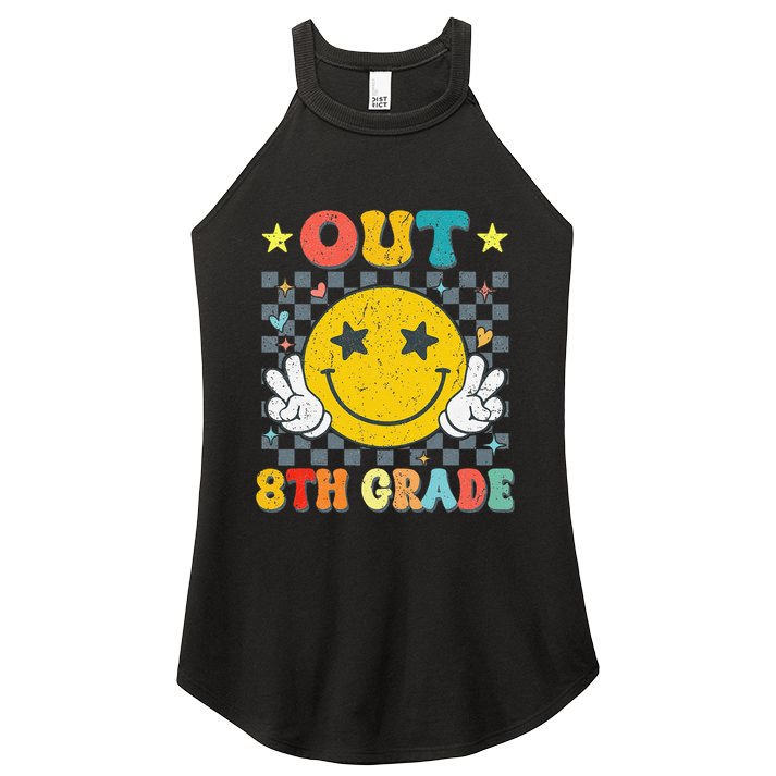 Peace Out 8th Grade Graduate Graduation Last Day Of School Women's Perfect Tri Rocker Tank