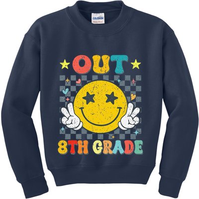 Peace Out 8th Grade Graduate Graduation Last Day Of School Kids Sweatshirt