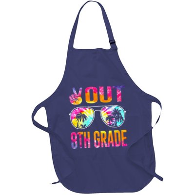 Peace Out 8th Grade Tie Dye Graduation Last Day Of School Apron