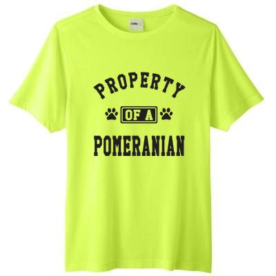 Property Of A Pomeranian Pomeranian Lover Tall Fusion ChromaSoft Performance T-Shirt