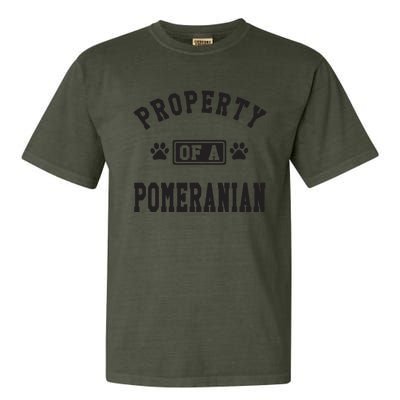 Property Of A Pomeranian Pomeranian Lover Garment-Dyed Heavyweight T-Shirt