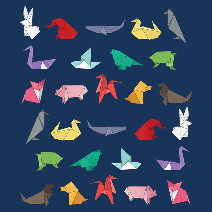 Paper Origami Animals Gifts for Origami Lovers Japanese Art Womens Tank Top