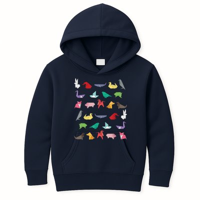 Paper Origami Animals Gifts for Origami Lovers Japanese Art Kids Hoodie