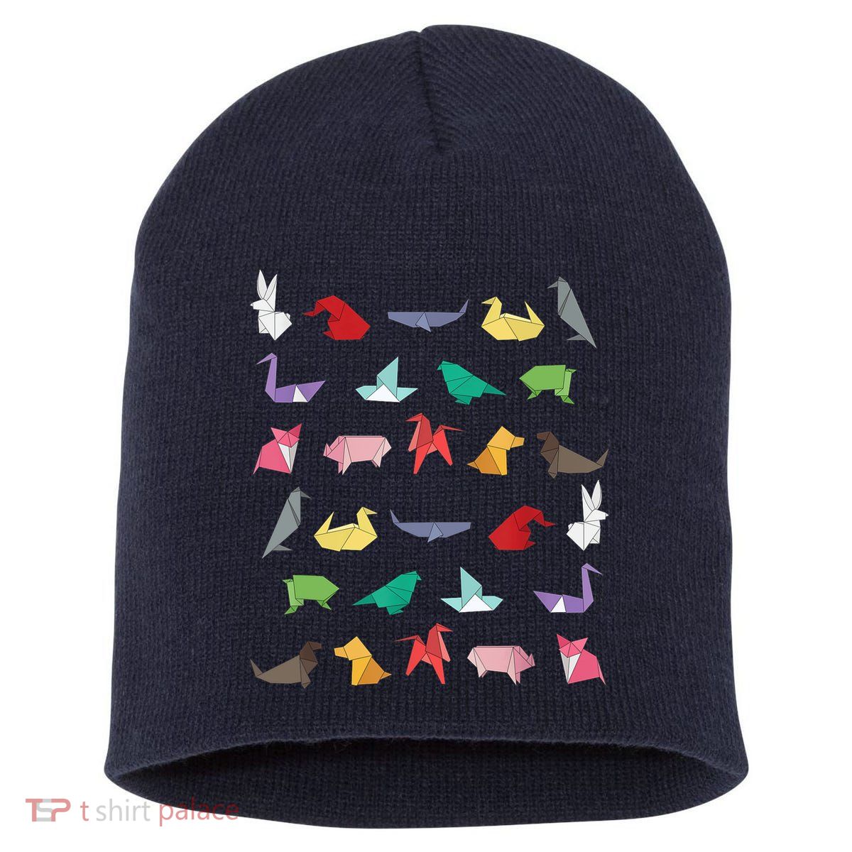 Paper Origami Animals Gifts for Origami Lovers Japanese Art Short Acrylic Beanie
