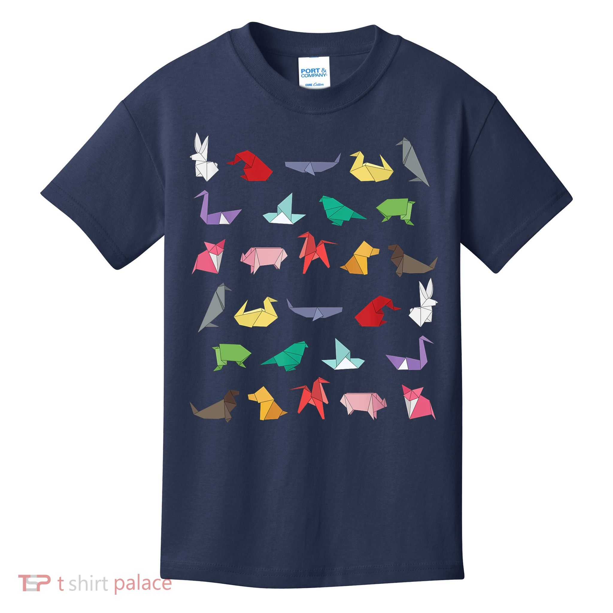 Paper Origami Animals Gifts for Origami Lovers Japanese Art Kids T-Shirt
