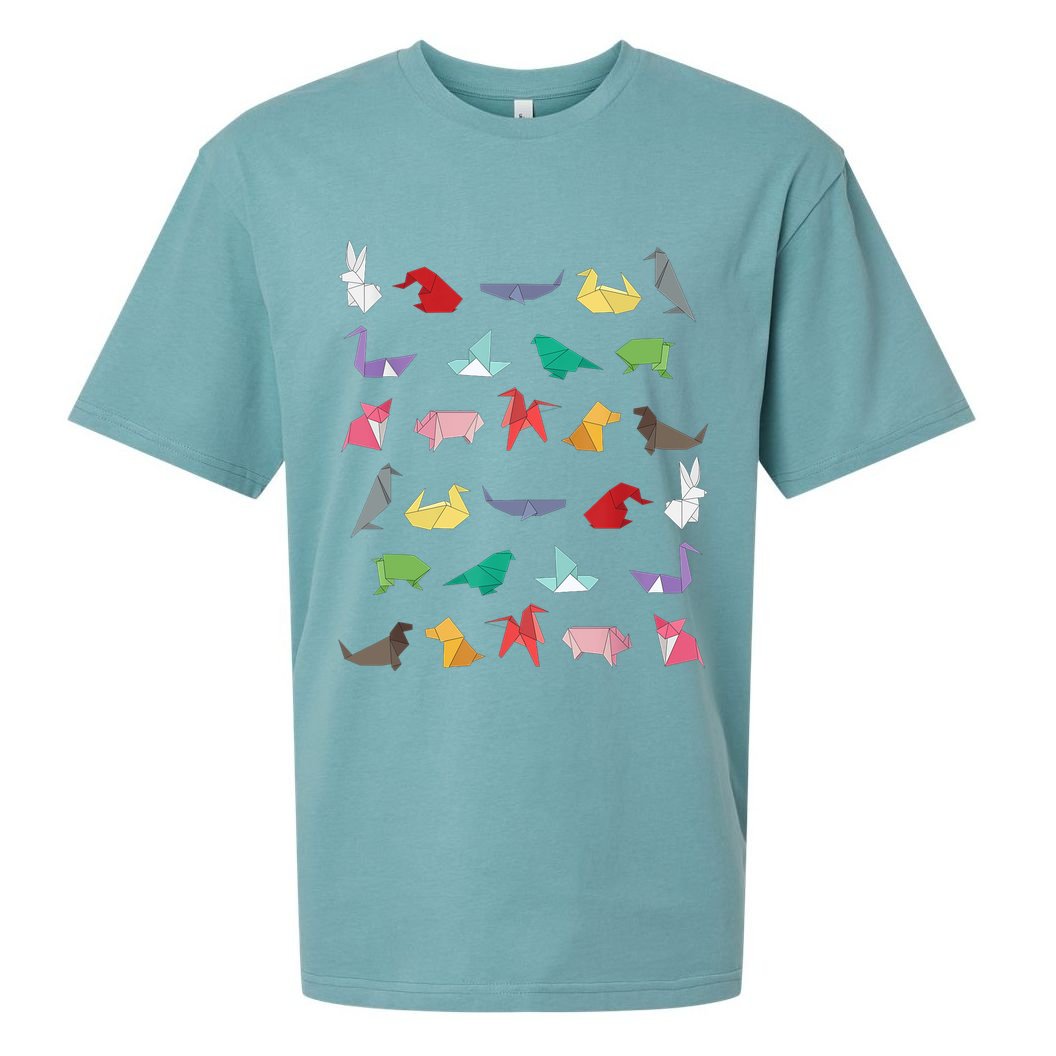 Paper Origami Animals Gifts for Origami Lovers Japanese Art Sueded Cloud Jersey T-Shirt
