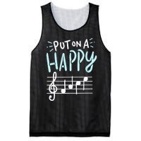 Put On A Happy Face Music Funny Music Teacher Mesh Reversible Basketball Jersey Tank