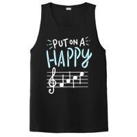 Put On A Happy Face Music Funny Music Teacher PosiCharge Competitor Tank