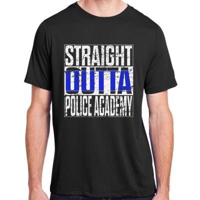 Police Officer Academy Graduation Gift Straight Outta Adult ChromaSoft Performance T-Shirt