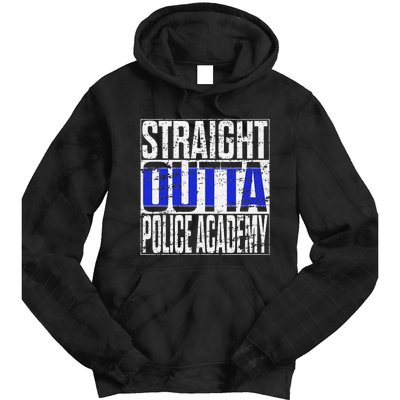 Police Officer Academy Graduation Gift Straight Outta Tie Dye Hoodie