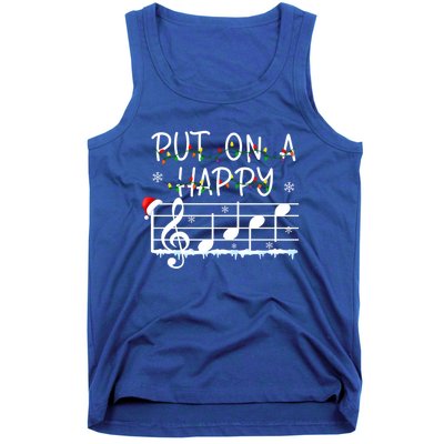 Put On A Happy Music Teacher Gift Tank Top