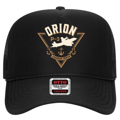 P3 Orion Antisubmarine Warfare Naval Patrol Aircraft High Crown Mesh Back Trucker Hat